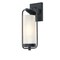 Westinghouse Fixture Wall Outdoor 60W Ga-Lightero, Matte Black Dstsd Alum White Fost Cyln Glass 6114400 - alternate 5